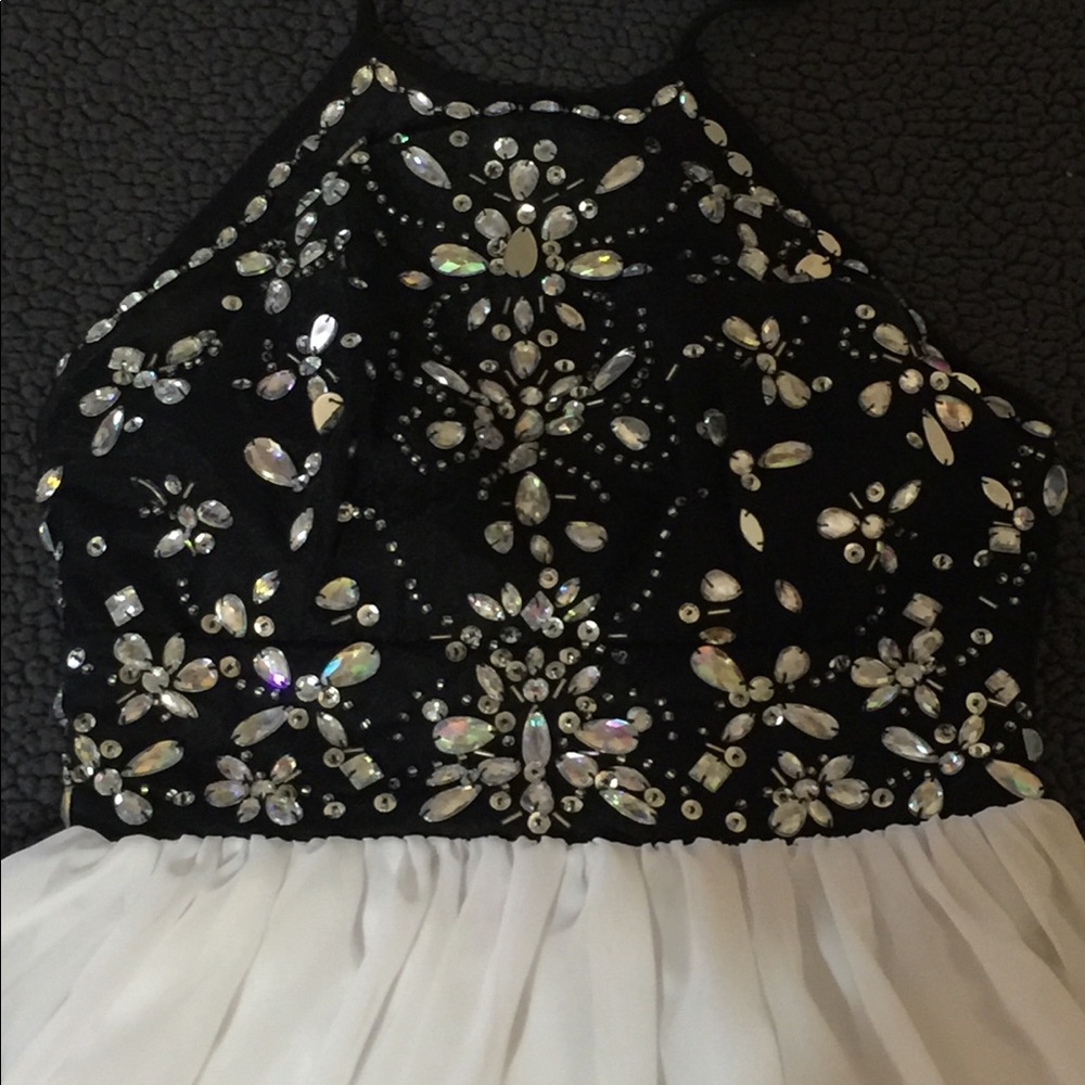 Black and White Sequence Dress